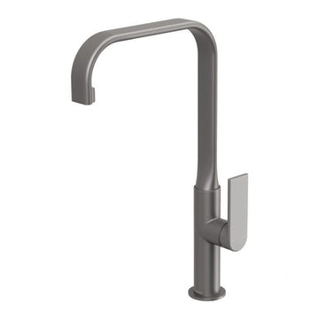Teel Sink Mixer 200mm Squareline Gun Metal 119-0600-30