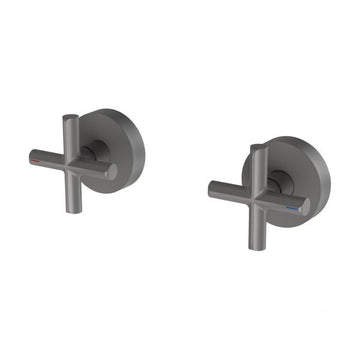 Vivid Slimline Plus Wall Top Assemblies Gun Metal 119-0600-30