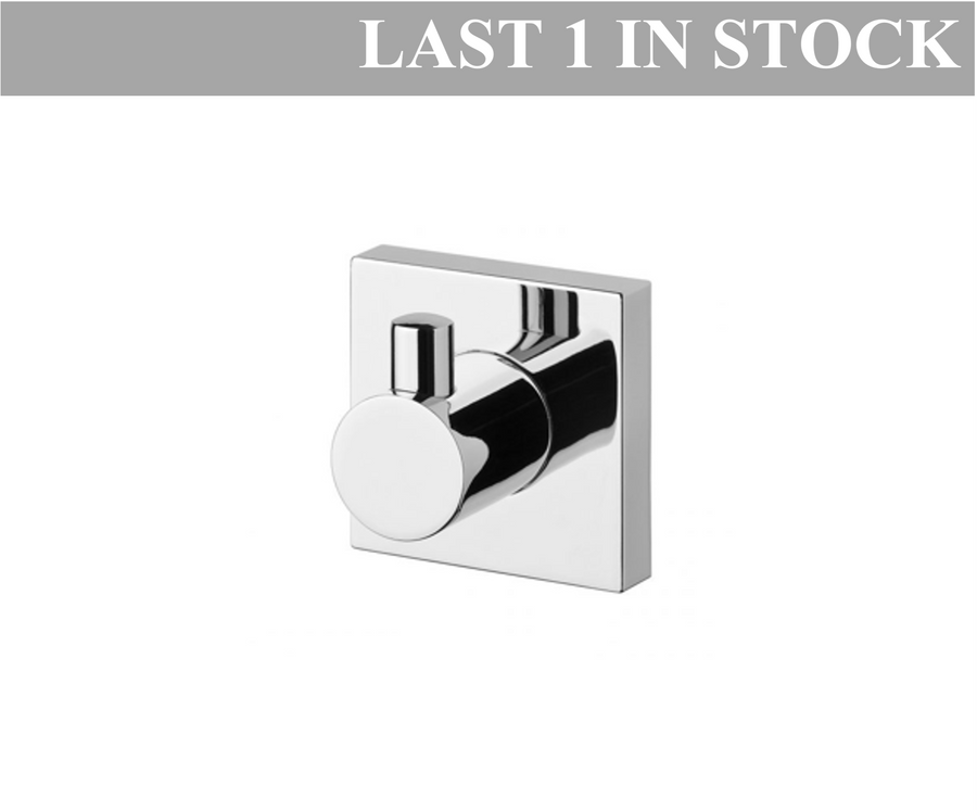 Radii Robe Hook Square Plate Chrome RS897 CHR