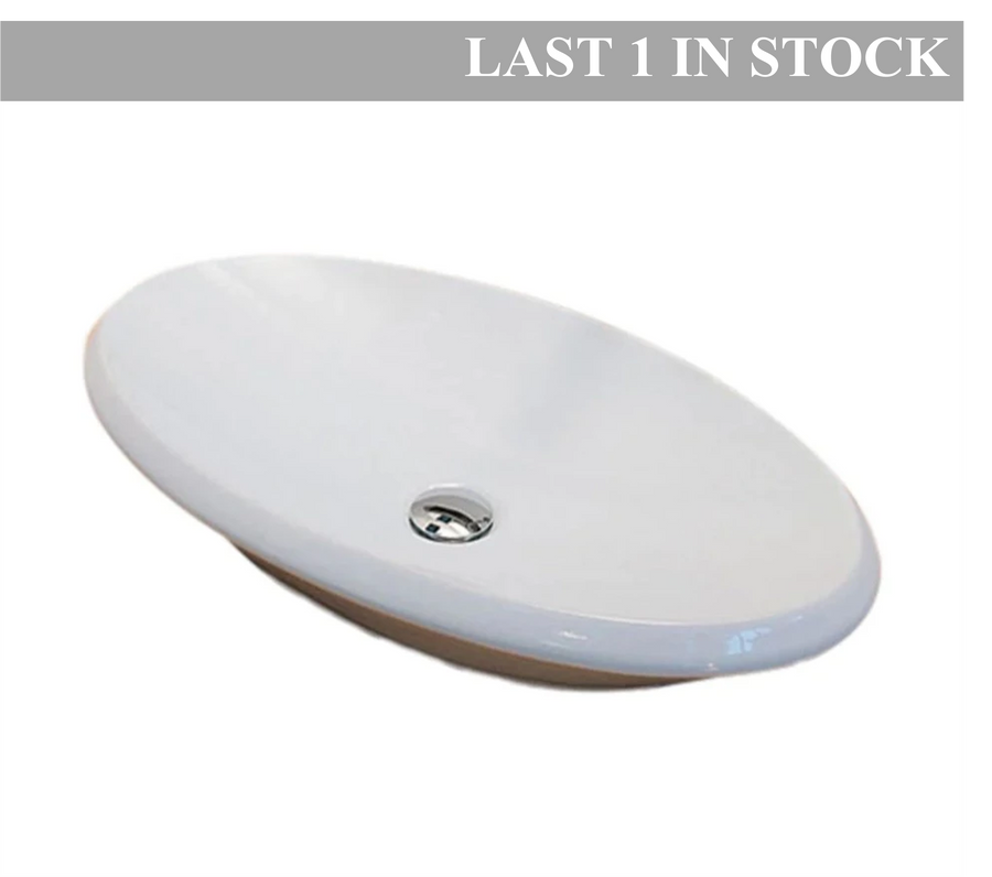 Oval Bench Basin 700x400x130mm AC910