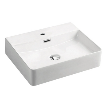 Fienza Petra Above Counter Basin 500 X 420 X 120mm 1 tap hole RB2173