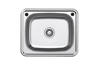 Argent Format 610 Laundry Sink Suds Rinse Bypass 2 Tap Hole KS4061102