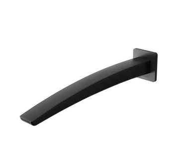 Rush Wall Bath Outlet 280mm Matte Black RU772 MB