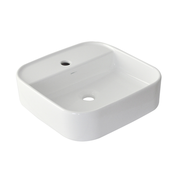 Argent Grace 425 Square Counter Top Basin with Tap Shelf 1 Tap Hole NO28MUL01