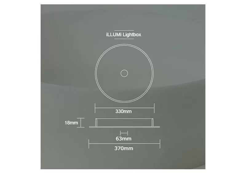 Illumi Light Box 330mm Round iLLBXCO330